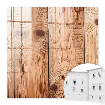 Wall mounted key box Natural wooden grain