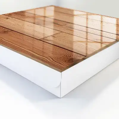 Decorative key box Wooden boards in a warm shade