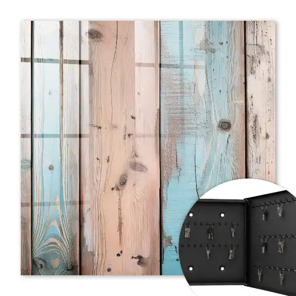 Key cabinet Pastel wood colors