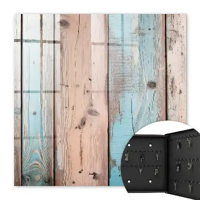 Key cabinet Pastel wood colors