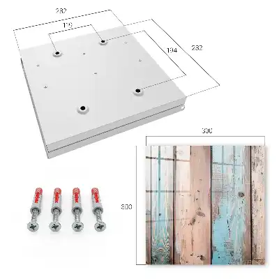 Key cabinet Pastel wood colors