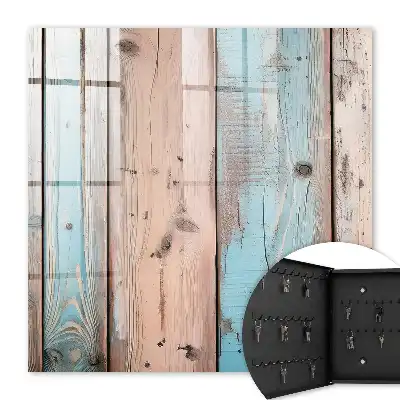 Key cabinet Pastel wood colors