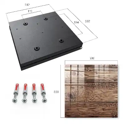 Key box for home Wooden pattern with natural grain