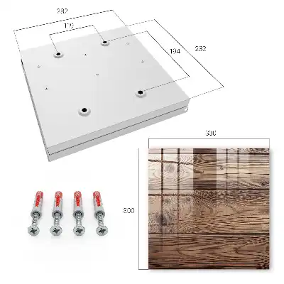 Key box for home Wooden pattern with natural grain