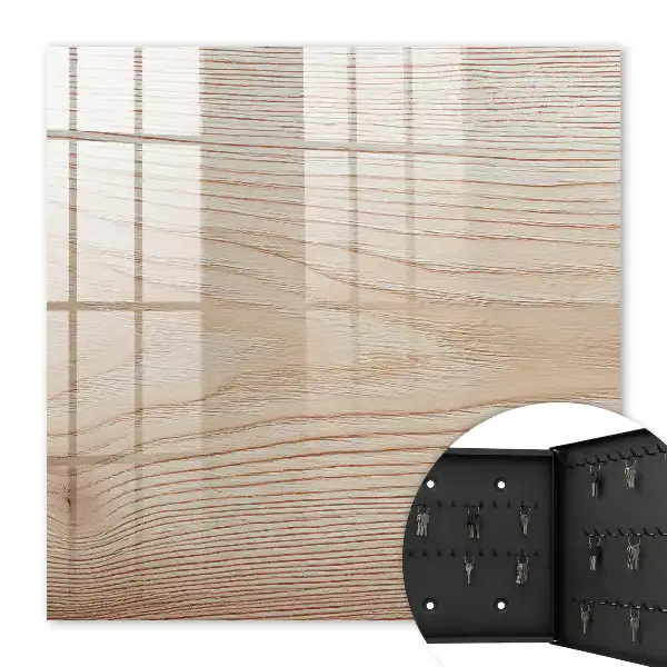 Decorative key box Wooden texture in warm shades