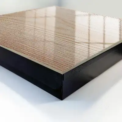 Decorative key box Wooden texture in warm shades