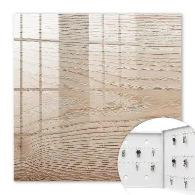 Decorative key box Wooden texture in warm shades