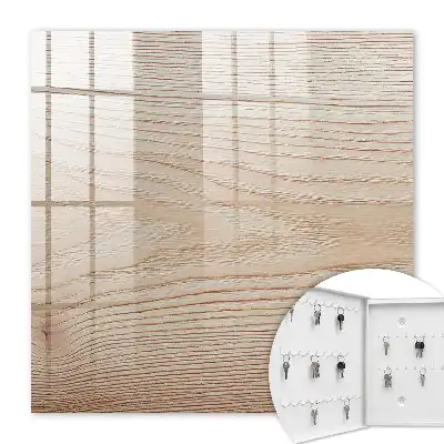 Decorative key box Wooden texture in warm shades