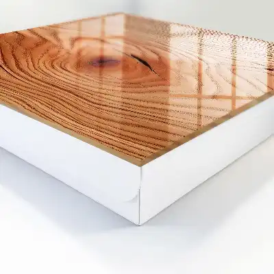 Wall mounted key cabinet Wood grain in shades of beige