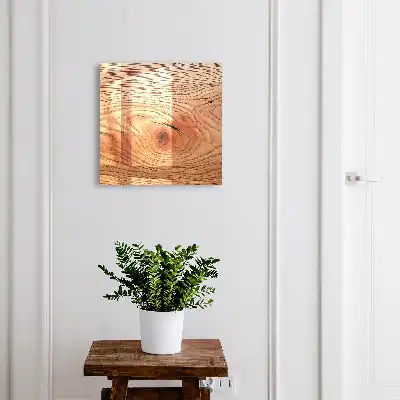 Wall mounted key cabinet Wood grain in shades of beige