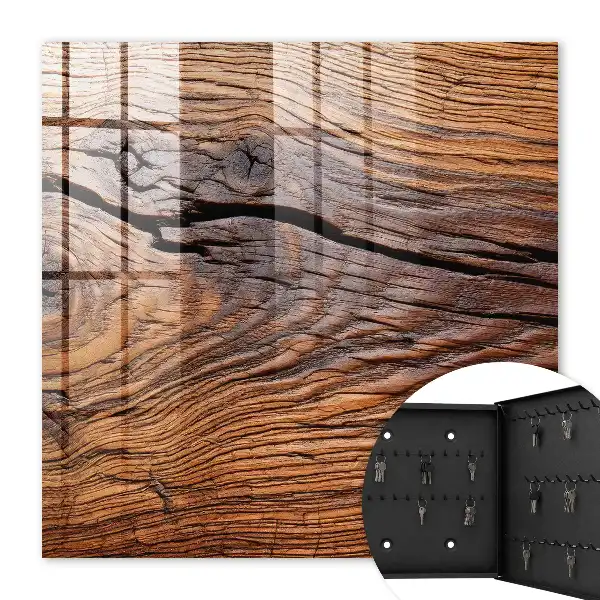 Wall mounted key box Wooden texture with a warm atmosphere