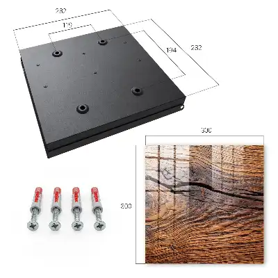 Wall mounted key box Wooden texture with a warm atmosphere