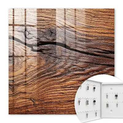 Wall mounted key box Wooden texture with a warm atmosphere