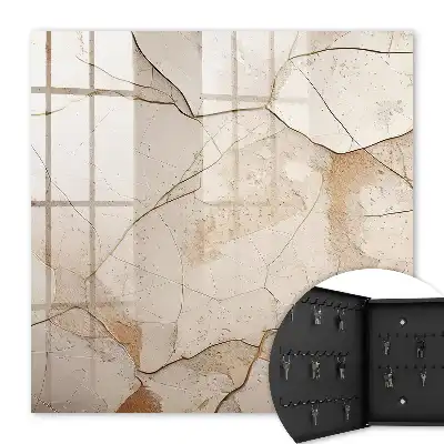 Key box for home Subtle earth beige pattern