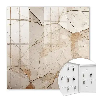 Key box for home Subtle earth beige pattern