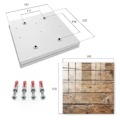 Wall mounted key box Wooden planks grain coziness