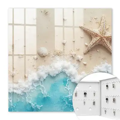 Key box for home Summer beach with blue sea