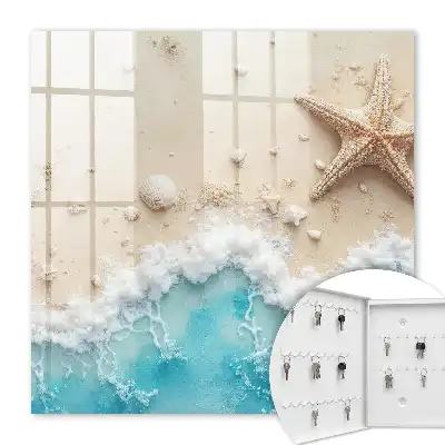 Key box for home Summer beach with blue sea