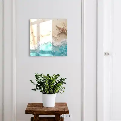 Key box for home Summer beach with blue sea