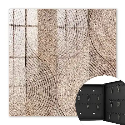 Wall mounted key cabinet Waves textures wavy patterns