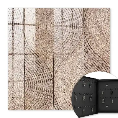Wall mounted key cabinet Waves textures wavy patterns