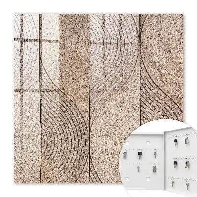 Wall mounted key cabinet Waves textures wavy patterns