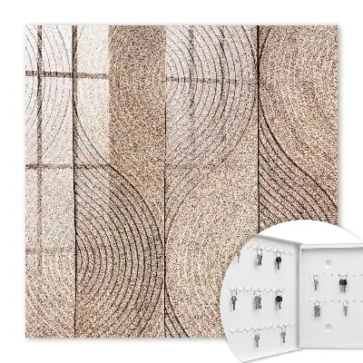Wall mounted key cabinet Waves textures wavy patterns
