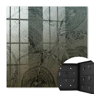 Wall mounted key box Wooden structure in shades of gray