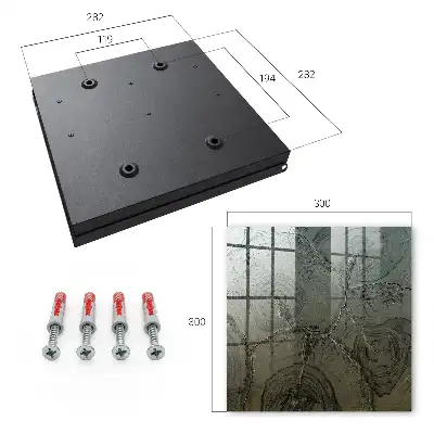Wall mounted key box Wooden structure in shades of gray