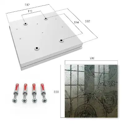 Wall mounted key box Wooden structure in shades of gray
