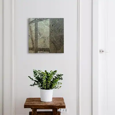 Wall mounted key box Wooden structure in shades of gray