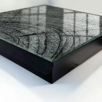 Key box for home Tree rings in shades of gray