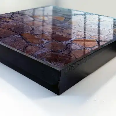 Wall mounted key cabinet Stone texture of natural
