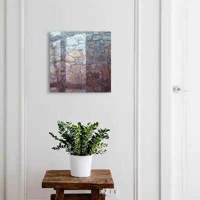 Wall mounted key cabinet Stone texture of natural