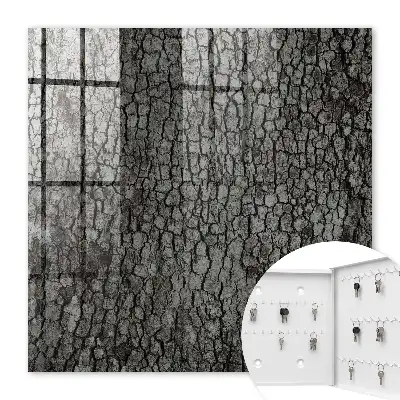 Key cabinet Tree bark