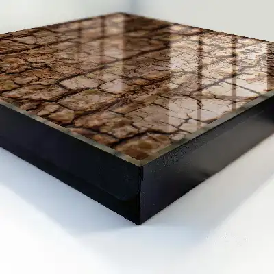 Wall mounted key box Tree bark with a natural pattern