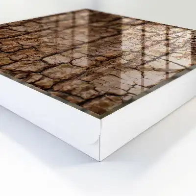 Wall mounted key box Tree bark with a natural pattern