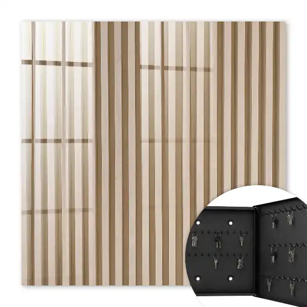 Key box for home Beige lines texture effect