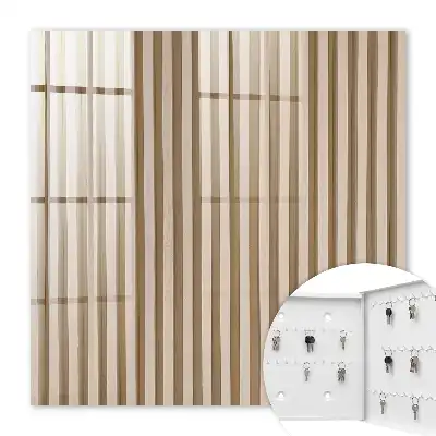 Key box for home Beige lines texture effect