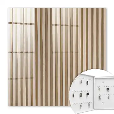 Key box for home Beige lines texture effect