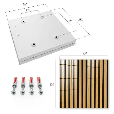 Wall mounted key cabinet Wooden structure elegance simplicity