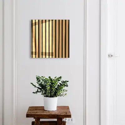 Wall mounted key cabinet Wooden structure elegance simplicity