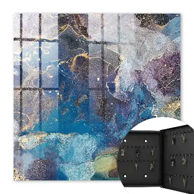 Key box for home Marine abstract fluid patterns