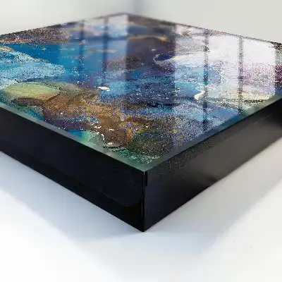 Key box for home Marine abstract fluid patterns