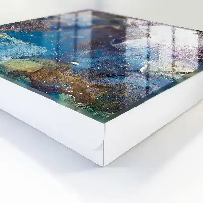 Key box for home Marine abstract fluid patterns