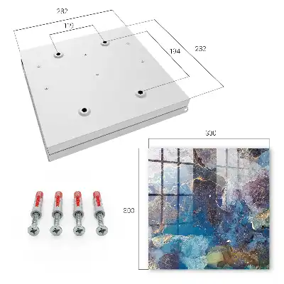 Key box for home Marine abstract fluid patterns