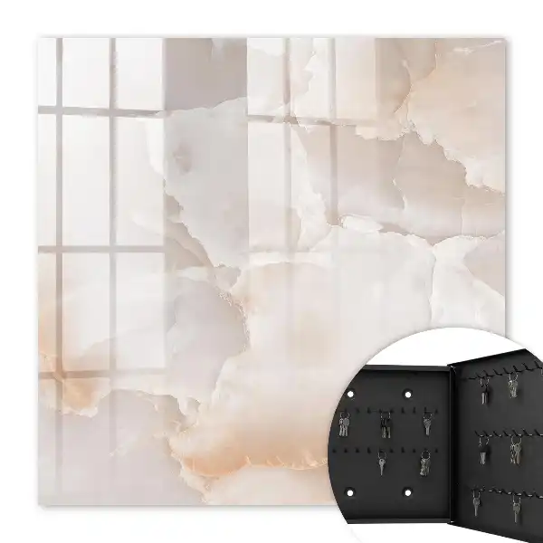 Decorative key box with a subtle stone texture