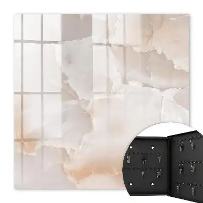 Decorative key box with a subtle stone texture