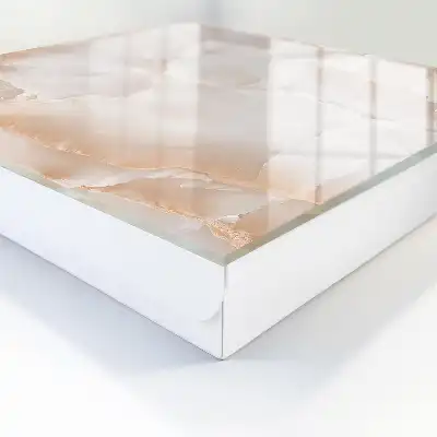 Decorative key box with a subtle stone texture