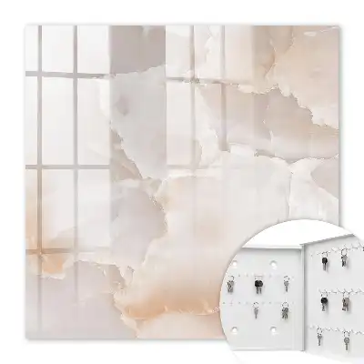 Decorative key box with a subtle stone texture